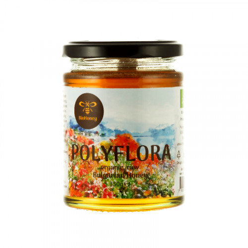 Pastili - 有機百花Polyflora天然蜂蜜 350g-歐盟有機認證-保加利亞直送